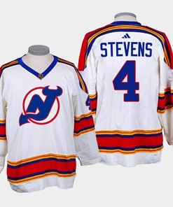 Scott Stevens 4 New Jersey Devils 2022-23 Reverse Retro 2.0 White Jersey