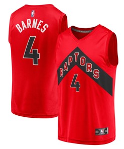 Scottie Barnes Toronto Raptors Fanatics Branded 2021 Nba Draft First Round Pick Fast Break Replica Jersey Red - Icon Edition Nba