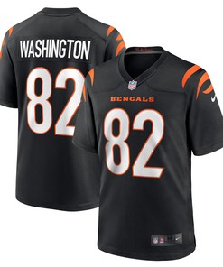 Scotty Washington Cincinnati Bengals Player Game Jersey - Black Nfl