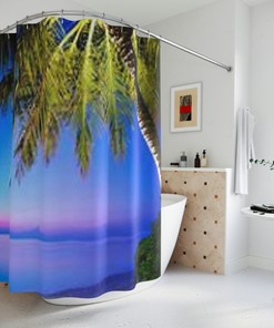 Sea Waves Shower Curtain for Your Beachy Bathroom Decor