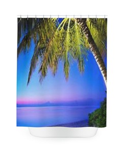 Sea Waves Shower Curtain for Your Beachy Bathroom Decor
