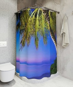 Sea Waves Shower Curtain for Your Beachy Bathroom Decor