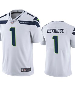 Seahawks D'Wayne Eskridge 1 Vapor Limited White Jersey
