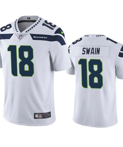 Seahawks Freddie Swain 18 Vapor Untouchable Limited White Jersey Men's