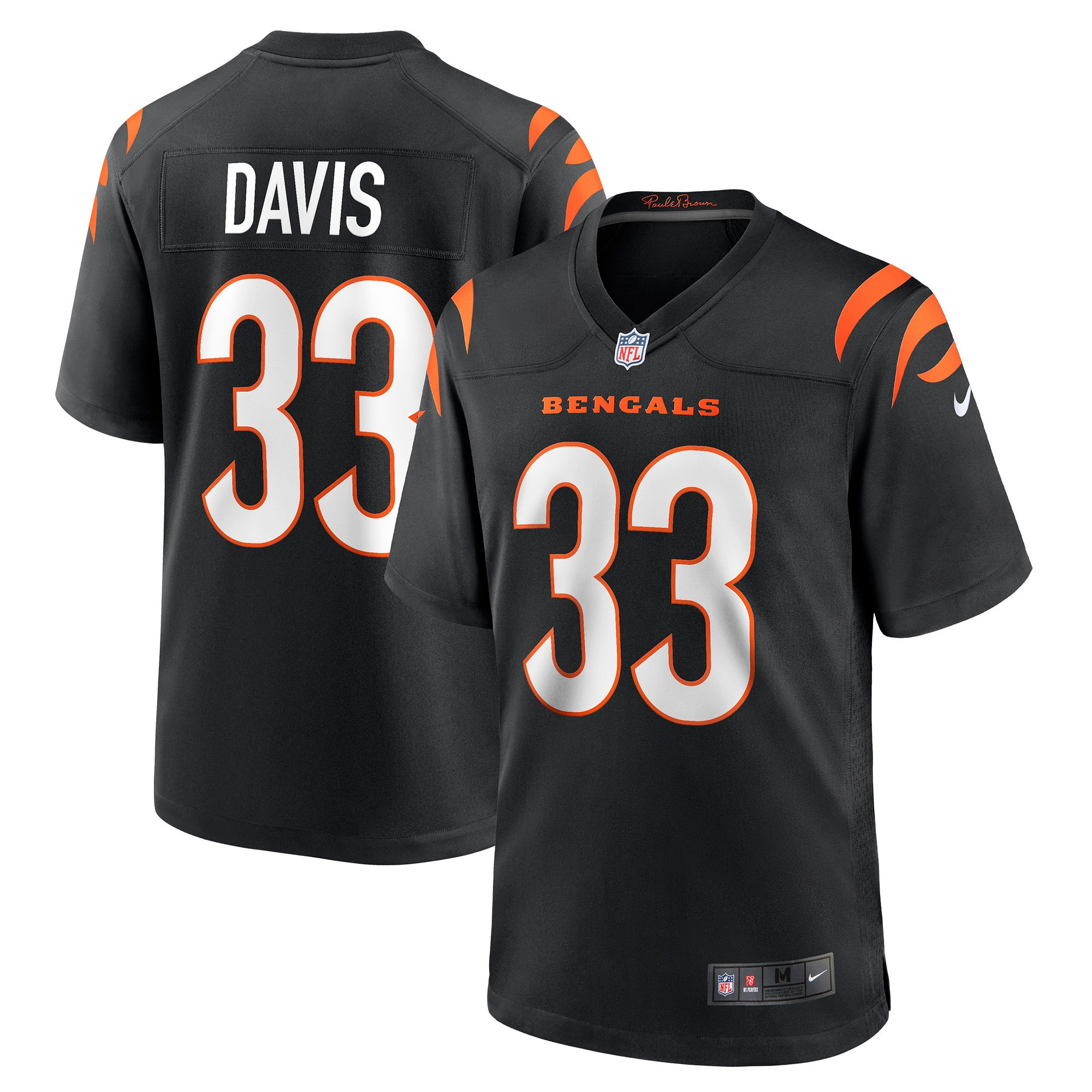 Sean Davis Cincinnati Bengals Game Jersey - Black Nfl