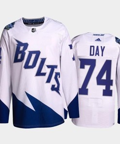 Sean Day Lightning 2022 Stadium Series White Primegreen Jersey, Men Jersey