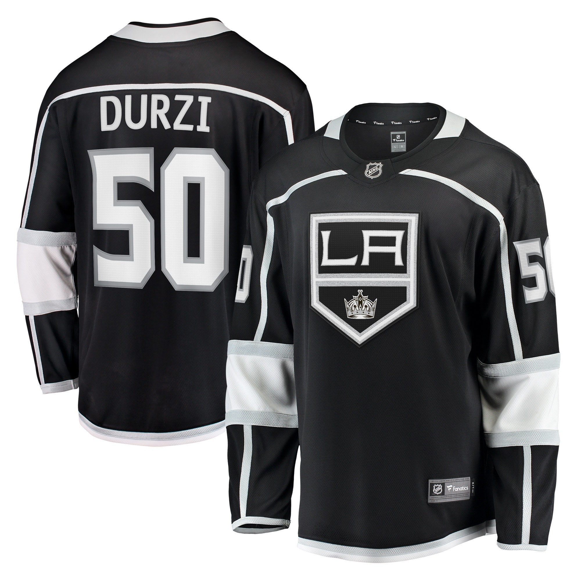 Sean Durzi Los Angeles Kings Fanatics Branded Home Breakaway Player Jersey - Black Nhl