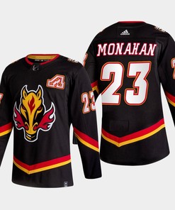 Sean Monahan 23 Calgary Flames Alternate Black Jersey 2022-23
