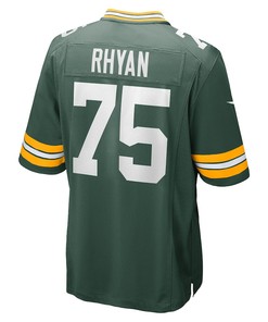 Sean Rhyan 75 Green Bay Packers Game Player Jersey - Green
