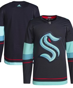 Seattle Kraken Adidas Home Authentic Primegreen Jersey Navy Nhl