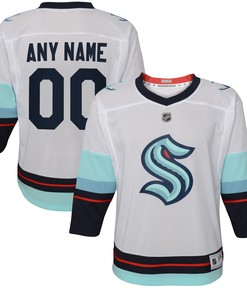 Seattle Kraken Away Replica Custom Jersey - White Custom Jerseys Nhl