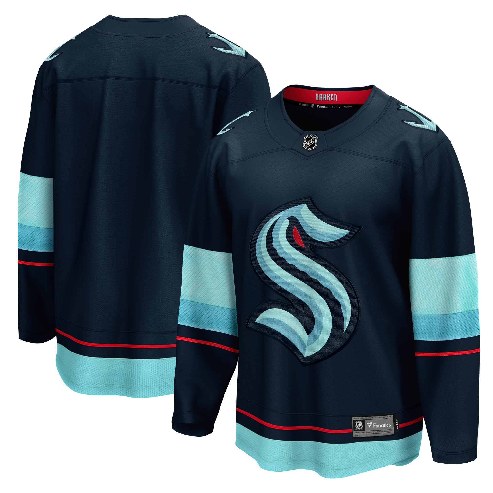 Seattle Kraken Fanatics Branded Home Breakaway Jersey - Navy Nhl