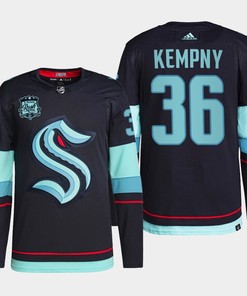 Seattle Kraken Michal Kempny 36 Navy Home Primegreen Jersey 2022-23