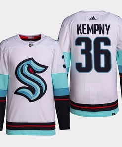 Seattle Kraken Michal Kempny 36 White Away Primegreen Jersey 2022-23