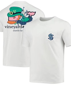 Seattle Kraken Vineyard Vines St. Patrick's Day T-Shirt - White