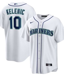 Seattle Mariners #10 Jarred Kelenic Home Replica Jersey - White