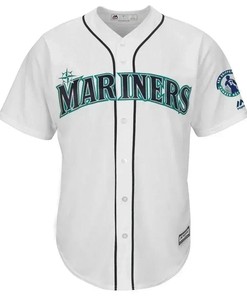 Seattle Mariners Griffey Retirement Day Patch Cool Base Team Jersey - White