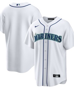 Seattle Mariners Home Replica Team Jersey - White Mlb