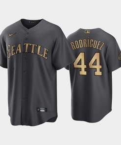 Seattle Mariners Julio Rodriguez 44 2022-23 All-Star Game AL Charcoal Jersey