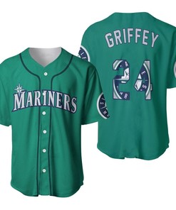 Seattle Mariners Ken Griffey Jr 24 2020 Mlb Green Jersey Inspired Baseball Jersey