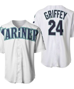 Seattle Mariners Ken Griffey Jr 24 2020 Mlb White Jersey Inspired Baseball Jersey