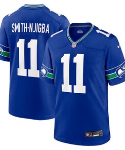 Seattle Seahawks #11 Jaxon Smith Njigba Throwback Player Game Jersey - Royal