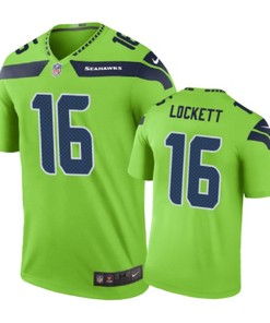Seattle Seahawks #16 Tyler Lockett Nike Color Rush Green Jersey