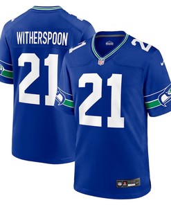 Seattle Seahawks #21 Devon Witherspoon Throwback Player Game Jersey - Royal