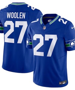 Seattle Seahawks #27 Tariq Woolen Throwback Vapor Fuse Limited Jersey - Royal