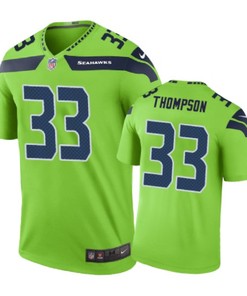 Seattle Seahawks #33 Tedric Thompson Nike Color Rush Green Jersey