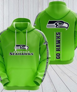 Seattle Seahawks 3D Hoodie Zip Hoodie 03