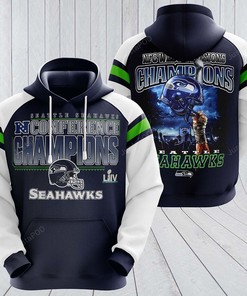 Seattle Seahawks 3D Hoodie Zip Hoodie 07