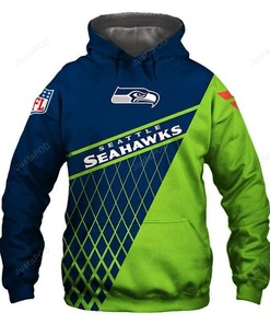 Seattle Seahawks 3D Hoodie Zip Hoodie 09