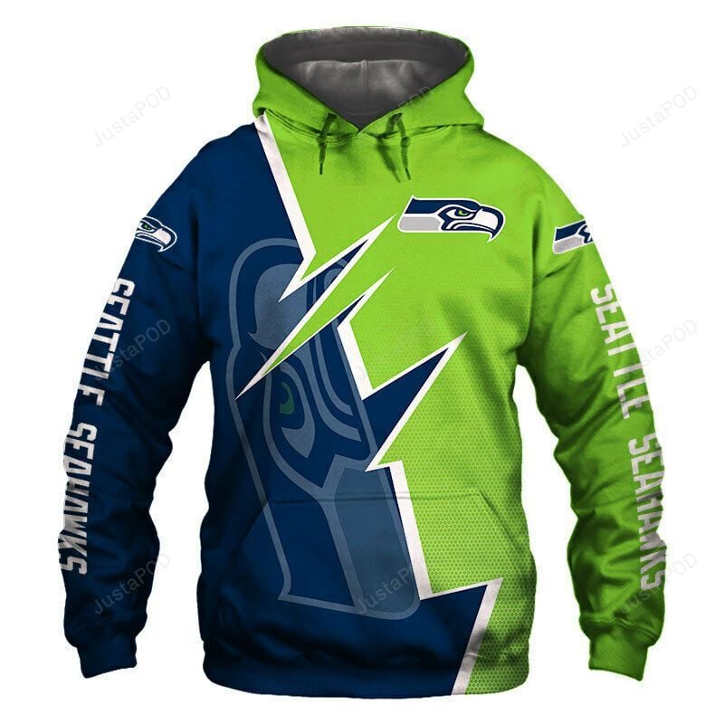 Seattle Seahawks 3D Hoodie Zip Hoodie 10