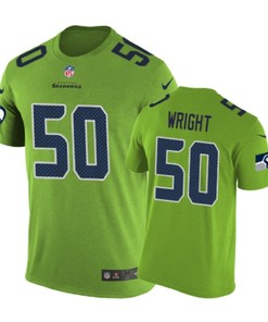 Seattle Seahawks #50 K. J. Wright Nike Color Rush Green Jersey