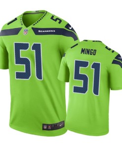 Seattle Seahawks #51 Barkevious Mingo Nike Color Rush Green Jersey