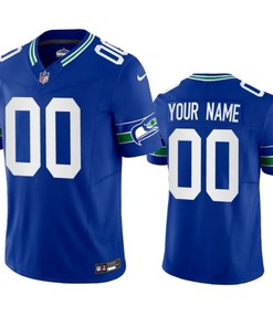 Seattle Seahawks Active Player Custom Royal 2023 Fuse Vapor Limited Jersey