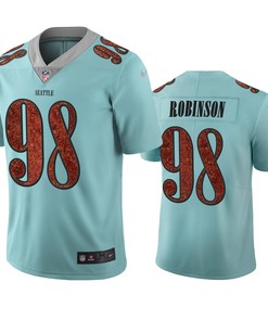 Seattle Seahawks Alton Robinson Light Blue City Edition Vapor Limited Jersey
