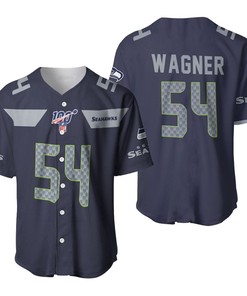 Seattle Seahawks Bobby Wagner #54 Nfl American Football Navy 100th Season 3d Designed Allover Gift For Seahawks Fans Baseball Jersey