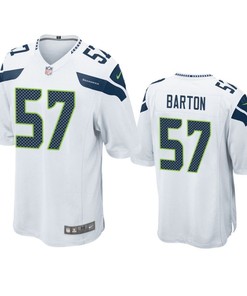 Seattle Seahawks Cody Barton 2019 Nfl Draft White Game Jersey