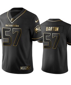 Seattle Seahawks Cody Barton Black 2019 Vapor Limited Golden Edition Jersey