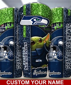 Seattle Seahawks Custom Name Tumbler - Customized Seattle Seahawks Custom Name Tumbler for True Enthusiasts
