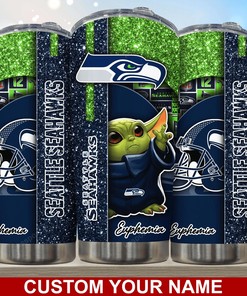 Seattle Seahawks Custom Name Tumbler - Customized Seattle Seahawks Custom Name Tumbler for True Enthusiasts