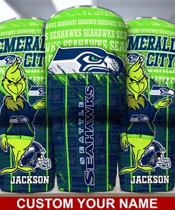 Seattle Seahawks Custom Name Tumbler - Customized Seattle Seahawks Custom Name Tumbler for Ultimate Fandom
