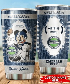 Seattle Seahawks Custom Name Tumbler - Personalized Seattle Seahawks Custom Name Tumbler for True Enthusiasts