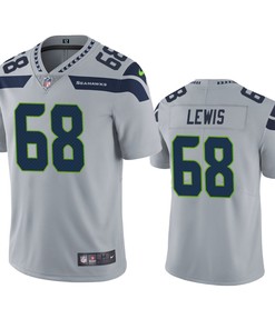 Seattle Seahawks Damien Lewis Gray Vapor Untouchable Limited Jersey
