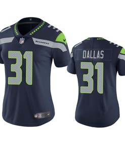 Seattle Seahawks Deejay Dallas Navy Vapor Untouchable Limited Jersey