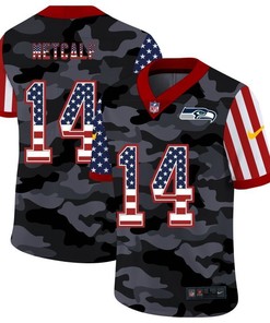 Seattle Seahawks Dk Metcalf #14 Nfl 2020 Camo Black Jersey