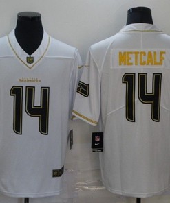 Seattle Seahawks Dk Metcalf #14 Nfl 2020 White Jersey