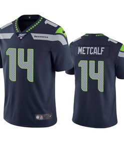 Seattle Seahawks D.k. Metcalf Navy 100th Season Vapor Limited Jersey